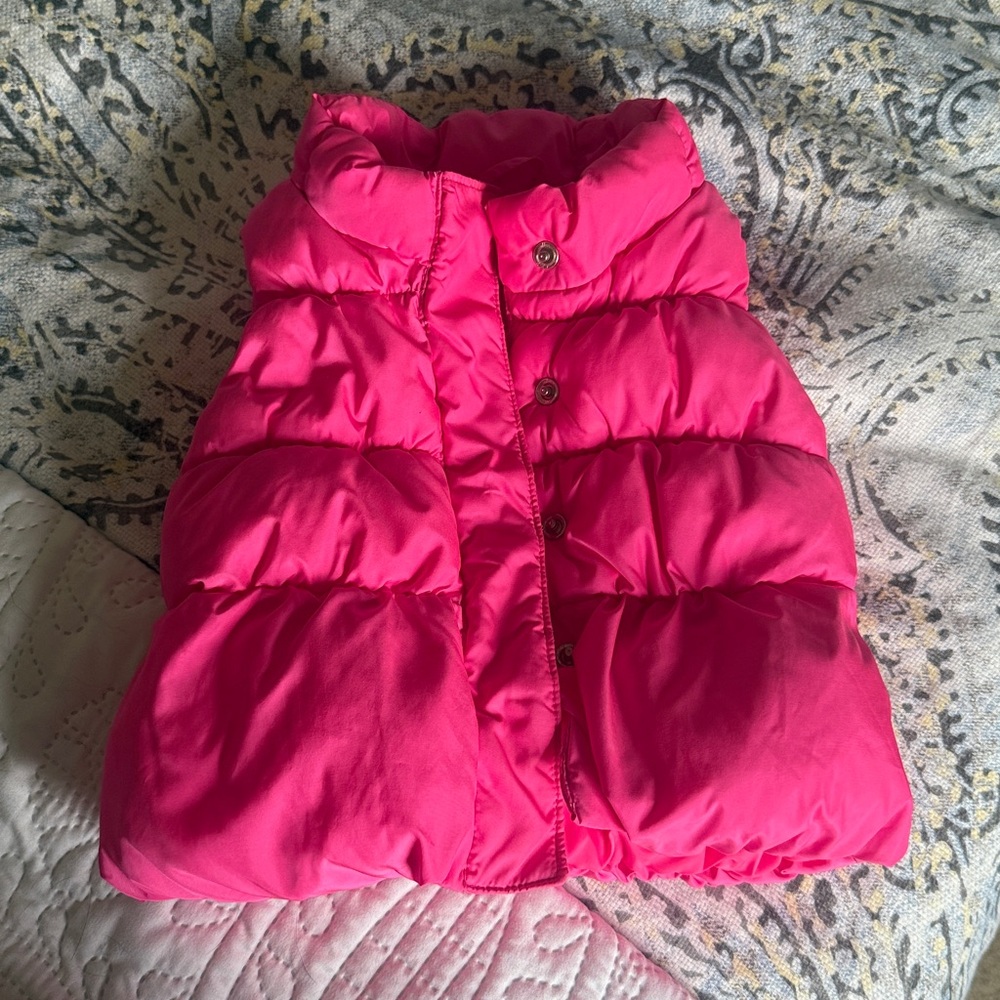 GAP Kids Pink Puffer Vest